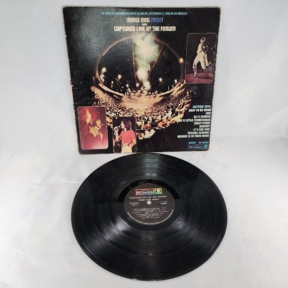Three Dog Night Captured Live At The Forum Vinyl LP 1971 ABC/Dunhill Records - Picture 4 of 5
